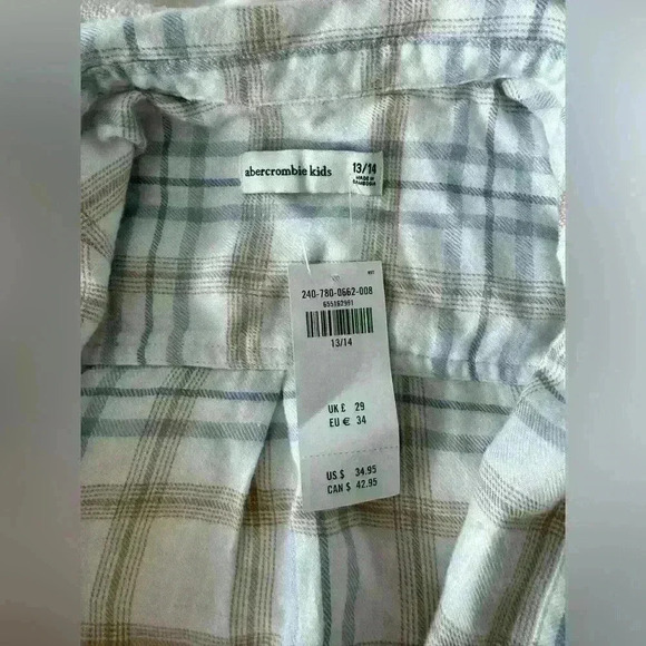Abercrombie & Fitch Girls Classic Flannel - Picture 4 of 5